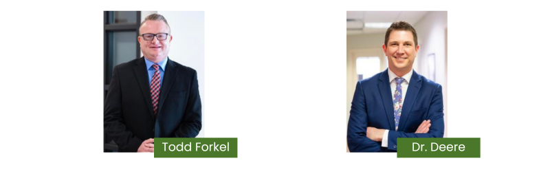 Todd Forkel and Dr. Deere headshots