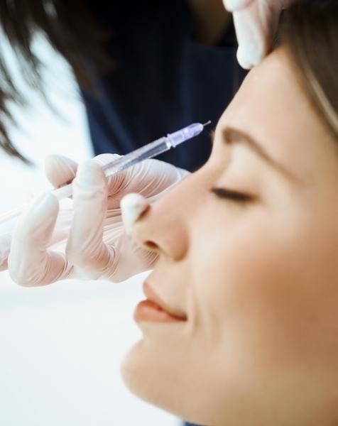 A person getting botox.
