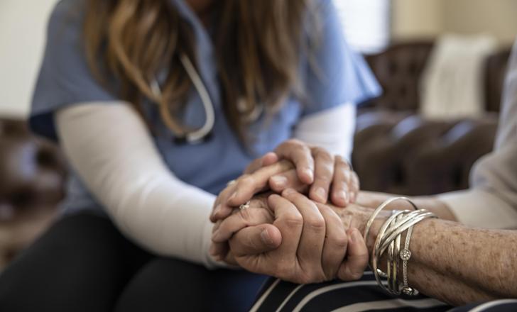 care being provided to a patient in a home setting