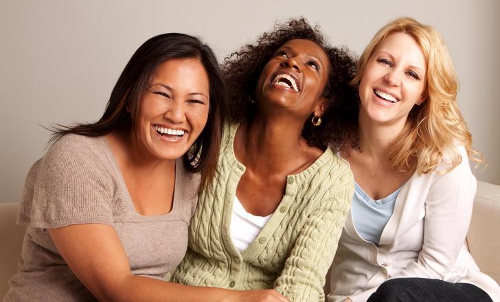 Group of women smiling