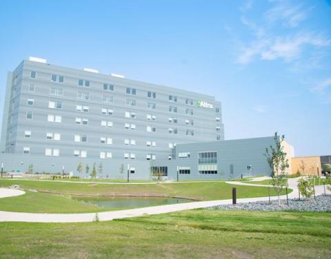 Altru new hospital main entrance.