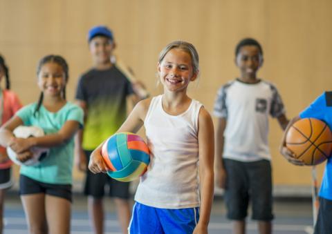 Kids playing sports