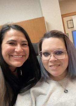 Stacy Johnson with Altru's Chaplin, Anna.