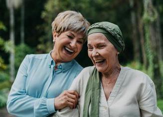 cancer patient outdoors