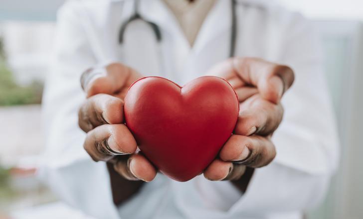 provider holding heart in hands