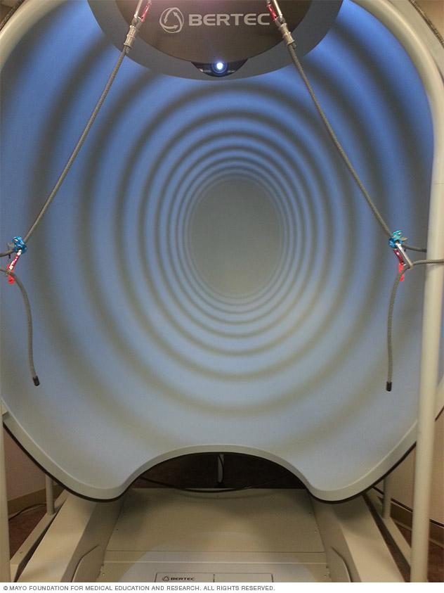 Virtual reality field used in posturography test