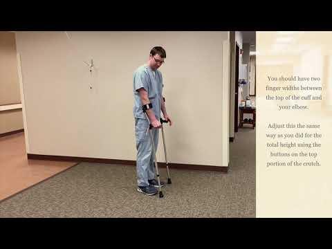 Forearm Crutch Fitting with Captions