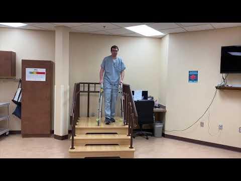 Walker SitStand and UpDown Stairs WBAT with Captions1